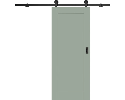 Pertura Schiebetürblatt VINDA Uni Grün 985x1985 mm Links/Rechts inkl. Griff schwarz Schiebetür mit Schiebetürsystem