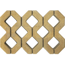 Rasengitterstein aus Beton mit quadratischen Aussparungen