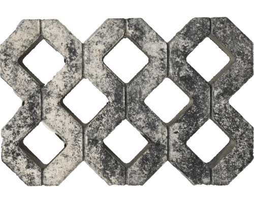 Rasengitterstein aus Beton mit Rautenmuster