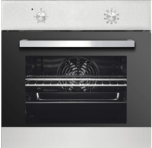 Einbauherd mit geöffneter Tür, Innenraum mit Grill und Bedienknöpfen