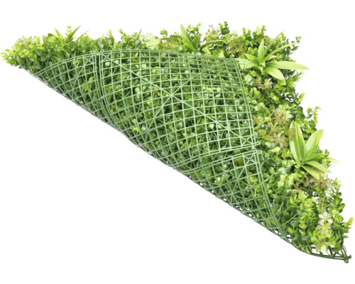 Künstliche Pflanzenmatte mit verschiedenen grünen Pflanzen