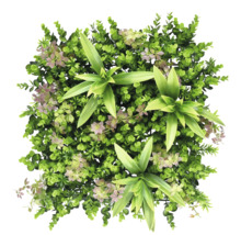 Künstliche Pflanzenmatte mit verschiedenen Grünsorten für den Innen- und Außenbereich