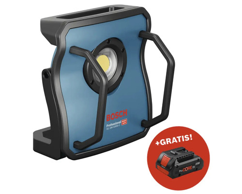 Bosch Logo Akku Baustrahler mit Gratis Akku