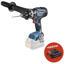 Akku-Bohrschrauber mit Zusatzakku und Handgriff