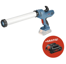 Akku-Kartuschenpistole mit zusätzlichem Akku