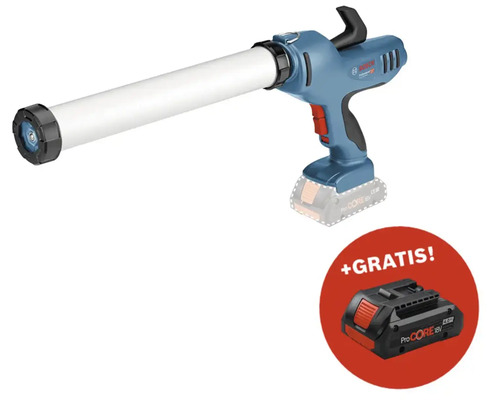 Akku-Kartuschenpresse Bosch Professional GCG 18V-600 + GRATIS Zugabeartikel Akkupack Bosch Professional ProCORE18V 4.0Ah Akku-Kartuschenpistole mit zusätzlichem Akku