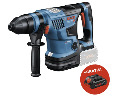 Akku-Bohrhammer Bosch Connectivity GBH 18V-34 CF + GRATIS Zugabeartikel Akkupack Bosch Professional ProCORE18V 4.0Ah Bosch Akku Bohrhammer mit Zusatzakku