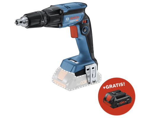 Akku-Trockenbauschrauber Bosch Professional GTB 18V-45 + GRATIS Zugabeartikel Akkupack Bosch Professional ProCORE18V 4.0Ah Bosch Professional Trockenbauschrauber mit Gratis-Akku