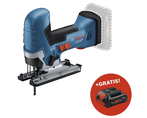 Akku-Stichsäge Bosch Professional GST 18V-125 S + GRATIS Zugabeartikel Akkupack Bosch Professional ProCORE18V 4.0Ah Bosch Professional Akku Stichsäge mit einem zusätzlichen Akku