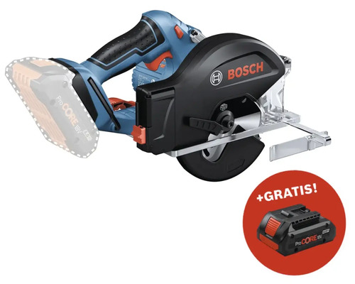 Akku-Handkreissäge Bosch Professional GKM 18V-50 + GRATIS Zugabeartikel Akkupack Bosch Professional ProCORE18V 4.0Ah Akkukreissäge von Bosch mit zusätzlichem Akku