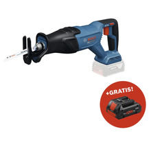 Bosch Akku-Säbelsäge mit einem zusätzlichen Akku im Lieferumfang