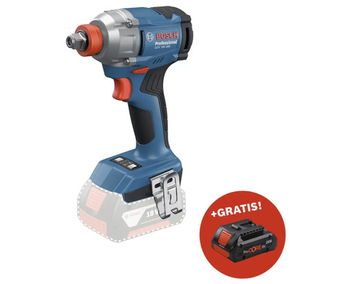 Akku-Drehschlagschrauber Bosch Professional GDX 18V-285 + GRATIS Zugabeartikel Akkupack Bosch Professional ProCORE18V 4.0Ah Bosch GDX 18V-285 Akku-Schlagschrauber mit Akku-Pack als Zugabe