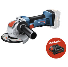 Bosch Professional Akku-Winkelschleifer mit X-Lock-System inklusive zusätzlichem Akku