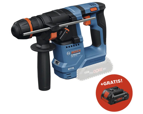 Akku-Bohrhammer Bosch Professional GBH 18V-18 X + GRATIS Zugabeartikel Akkupack Bosch Professional ProCORE18V 4.0Ah Bosch Professional Bohrhammer GBH 18V-18 X mit Gratis-Akku