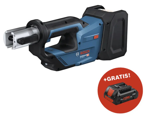 Akku-Presswerkzeug Bosch Professional GPT 18V-19 + GRATIS Zugabeartikel Akkupack Bosch Professional ProCORE18V 4.0Ah Akkubetriebene Pressmaschine mit zusätzlichem Akku im Lieferumfang