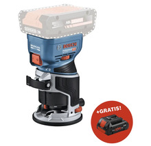Bosch Oberfräse mit Akku und zusätzlichem Gratis-Akku