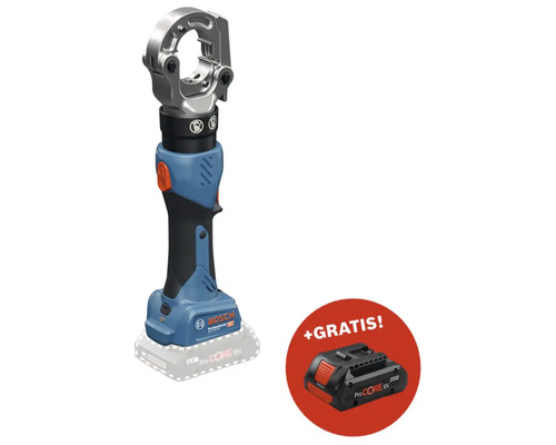 Akku-Presswerkzeug Bosch Professional GPH 18V-60 + GRATIS Zugabeartikel Akkupack Bosch Professional ProCORE18V 4.0Ah Bosch Professional Akku-Presswerkzeug mit Zusatzakku