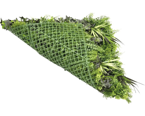 Kunstpflanzenmatte mit verschiedenen grünen Pflanzen