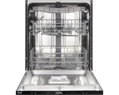 Offener Geschirrspüler mit Geschirrkörben