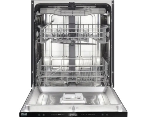 Geöffneter Geschirrspüler mit Besteckkörben