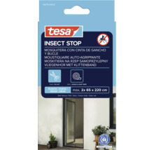Tesa Insect Stop Fliegengitter mit Klettband für Türen, maximale Größe 2x 65 x 220 cm