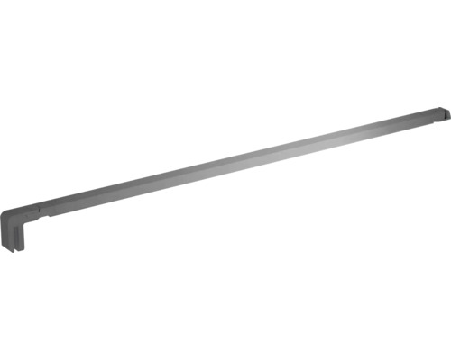 Jungborn Stabilisationsbügel TRIA 1200 mm kürzbar gun metal gebürstet Metallstange mit rechtwinkligem Ende für Installationen