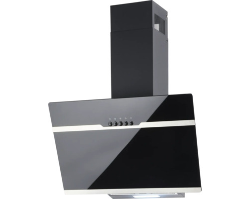 Schwarze Dunstabzugshaube für die Küche