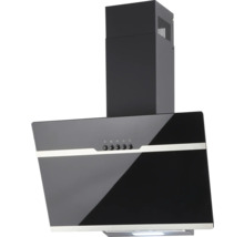 Dunstabzugshaube in Schwarz mit Bedienfeld