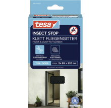 Tesa Insect Stop Klett Fliegengitter für Türen, inklusive Klettband, maximal 2x 65 x 220 cm