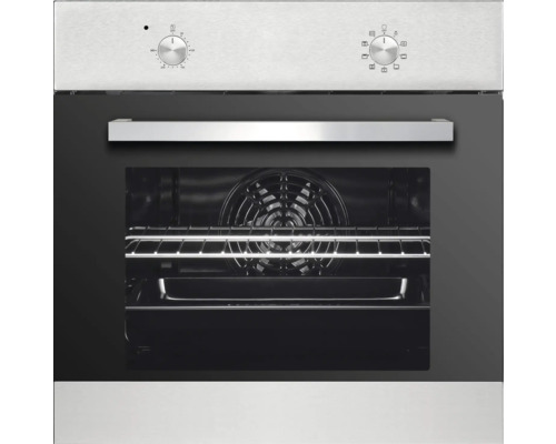 Einbauofen mit Innenraumbeleuchtung und Bedienknöpfen