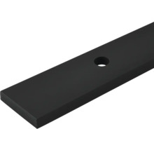 Rechteckige Stahlplatte mit einer Bohrung