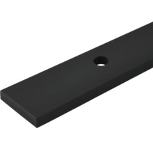 Schwarzes Stahl Flachmaterial mit einem Loch