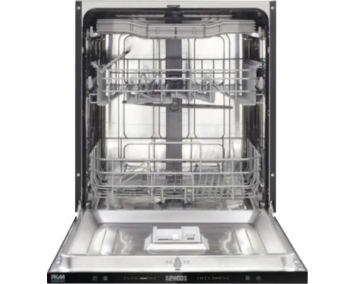 Offener Geschirrspüler mit Geschirrkörben