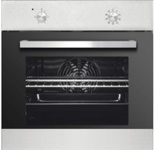 Einbauherd mit Bedienfeld, Griff und Innenraum mit Rost.