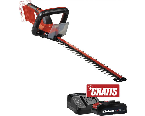 Akku Heckenschere EINHELL Power X-Change GC-CH 18/50 Li + GRATIS Akku 18 V 3,0 Ah Einhell Akku-Heckenschere mit Akku und Ladegerät