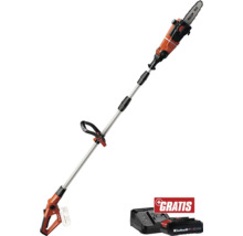 Akkubetriebene Hochentaster mit Akku und Ladegerät