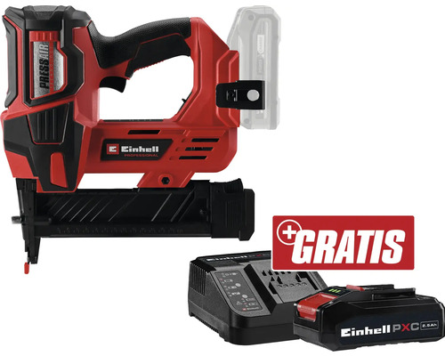 Akku-Tacker Einhell Power X-Change FIXETTO 18/38 S + GRATIS Akku 18 V 3,0 Ah Einhell Akku-Nagler mit Akku und Ladegerät