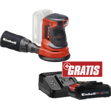 Einhell Exzenterschleifer mit Staubfangsack, Ladegerät und Akku gratis