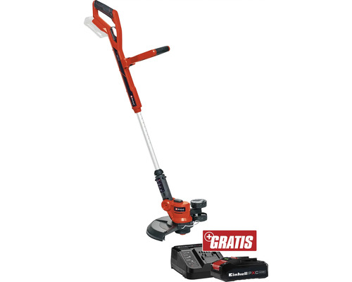 Akku Rasentrimmer Einhell Power X-Change GE-CT 18/30 Li + GRATIS Zugabeartikel PXC Starter-Kit 18V 2,5 Ah Einhell Akku-Rasentrimmer mit Akku und Ladegerät