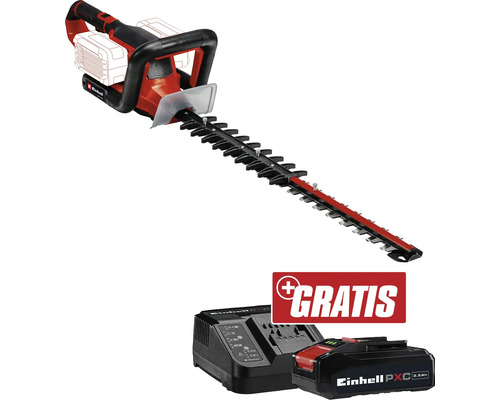 Akku Heckenschere Einhell Power-X-Change GE-CH 36/65 Li + GRATIS Akku 18 V 3,0 Ah Einhell Akku-Heckenschere mit Akku und Ladegerät