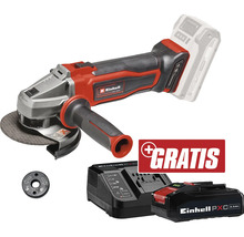 Einhell Akku-Winkelschleifer mit Akku, Ladegerät und Trennscheibe