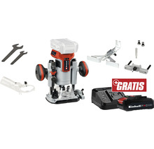 Einhell Akku-Oberfräse mit Zubehör, Akku und Ladegerät