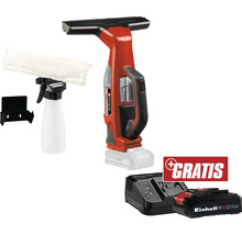 Einhell Akku-Fenstersauger mit Sprühflasche, Wischeraufsatz, Ladegerät und Akku