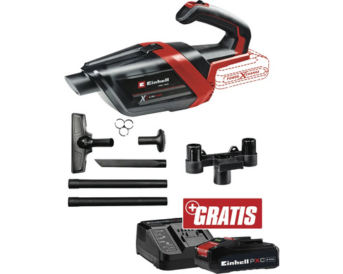 Einhell Akku-Handsauger mit Zubehör, Ladegerät und Akku