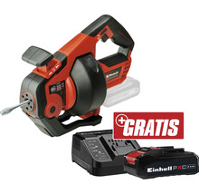 Einhell Akku-Rohrreinigungsspirale mit Akku, Ladegerät und Gratis-Aktion