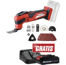 Einhell Akku-Multifunktionswerkzeug mit Zubehör, Ladegerät und Akku