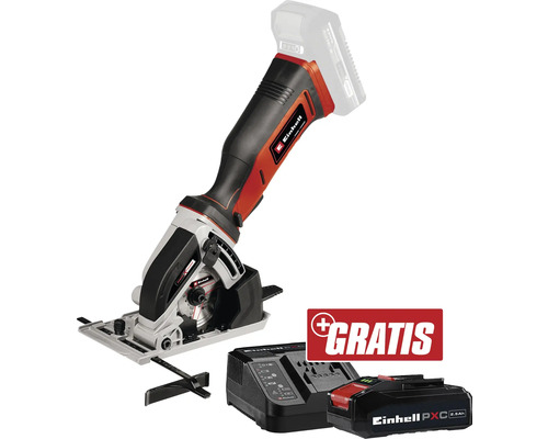 Akku-Handkreissäge Einhell Power X-Change TE-CS 18/89 Li + GRATIS Akku 18 V 3,0 Ah Einhell Akku-Multifunktionswerkzeug mit Akku und Ladegerät
