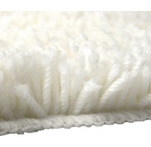 Nahaufnahme eines Teppichs mit hohem Flor