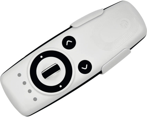 Weiße Fernbedienung mit Tasten zur Steuerung