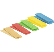 Mehrfarbige Holzplättchen für den Modellbau